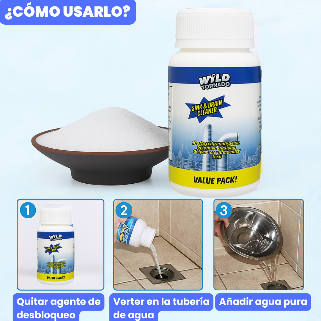 Wild tornado™ Polvo para tuberías