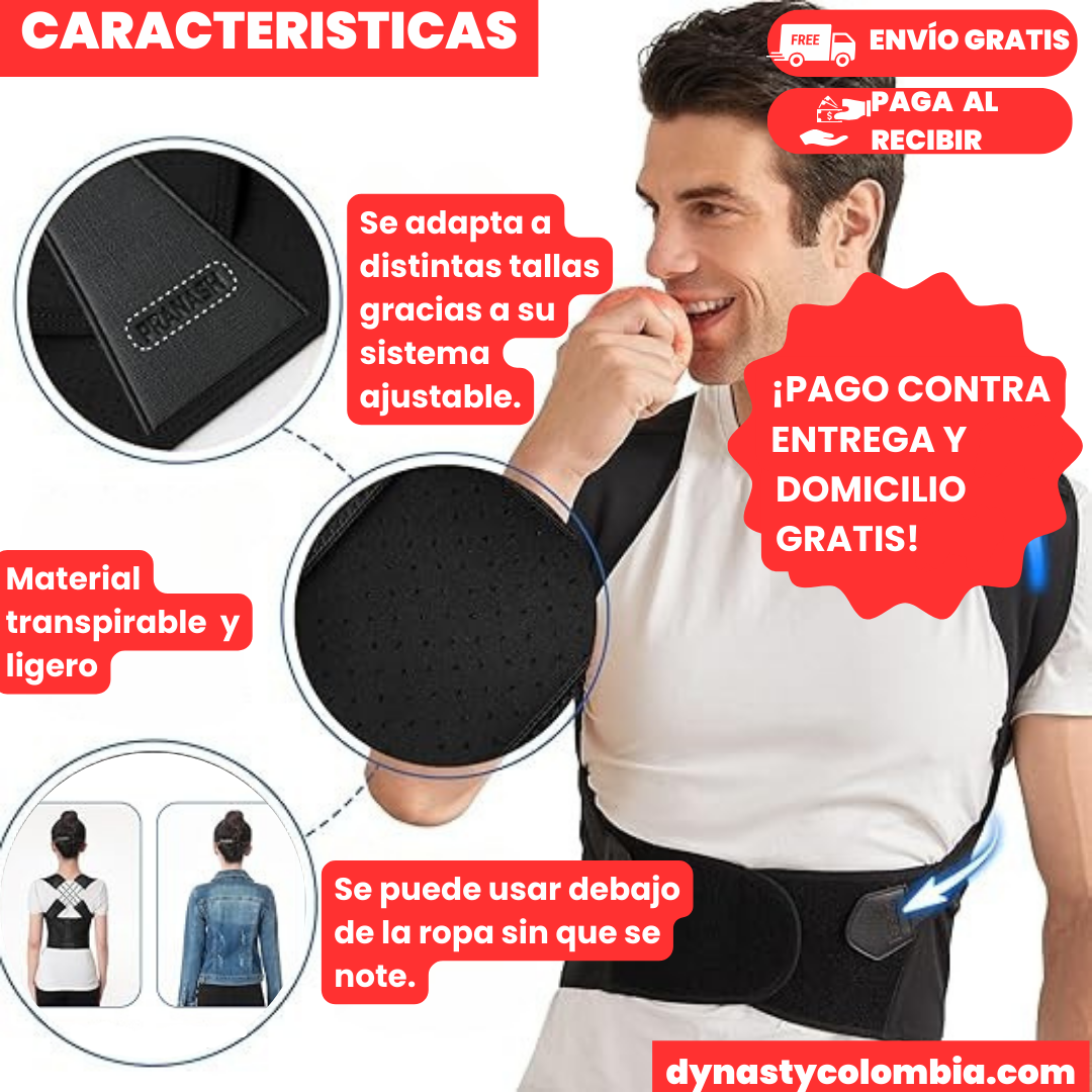 PosturePro™ Corrector de Postura Entrelazado