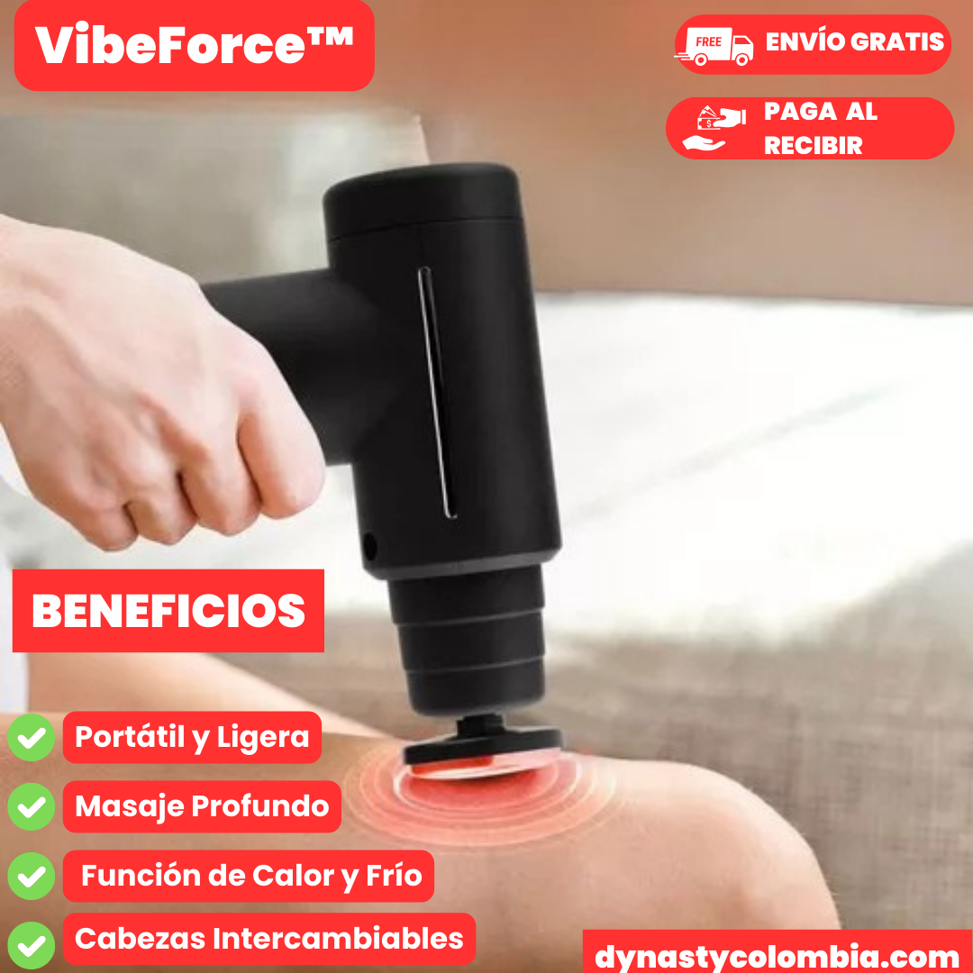 VibeForce™ Masajeador Muscular Pistola Eléctrica