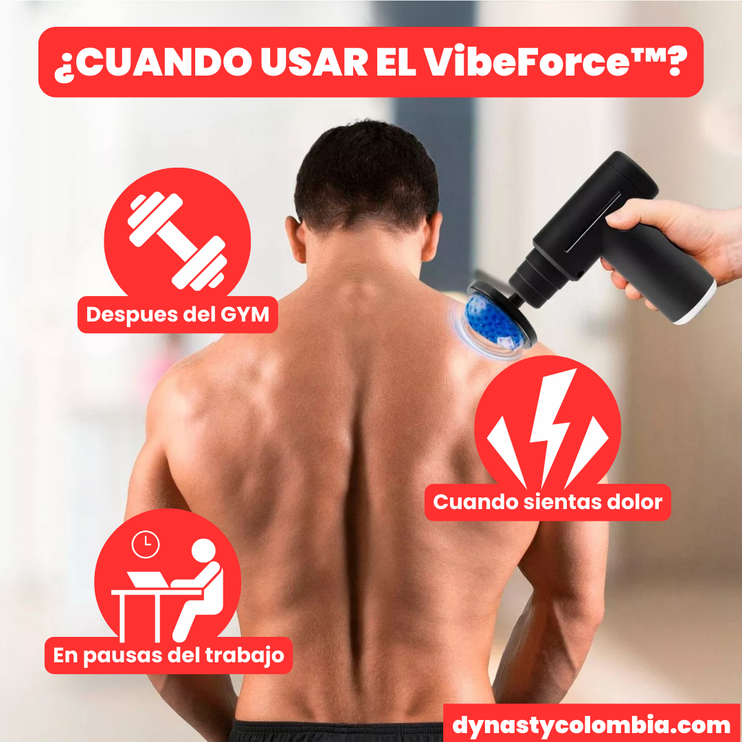 VibeForce™ Masajeador Muscular Pistola Eléctrica
